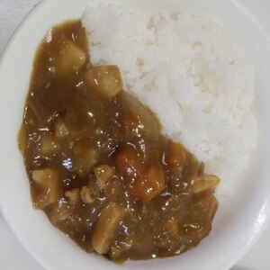 しゃぶしゃぶ肉でカレーライス